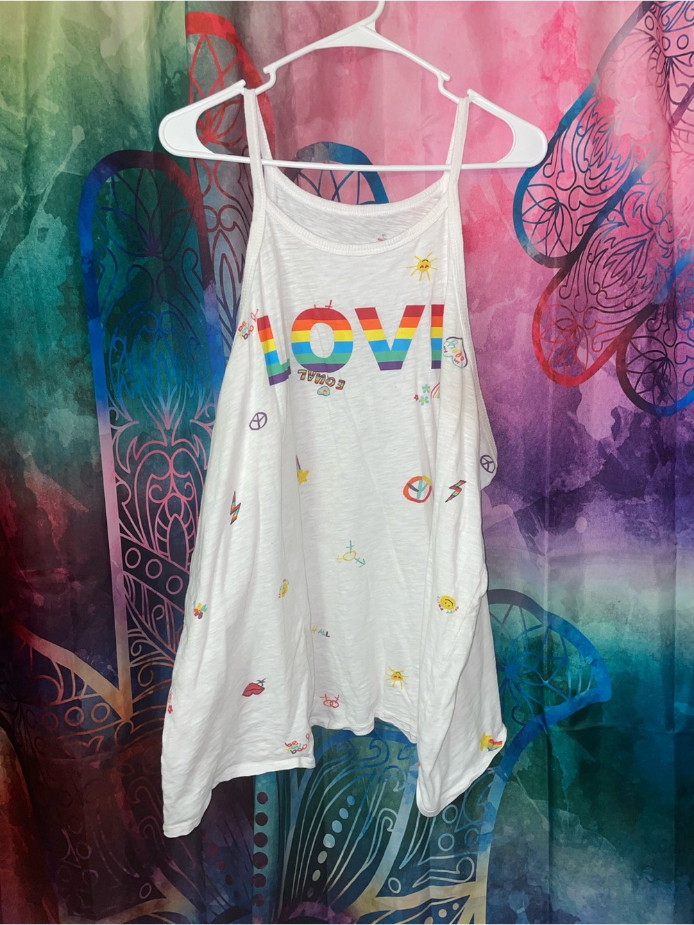Torrid LOVE Rainbow Graphic Tank Top